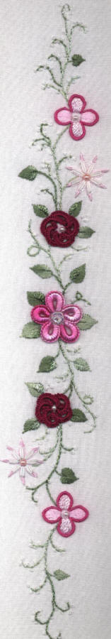 Jordans Pink Garden Brazilian Embroidery Design