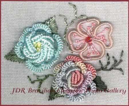Brazilian Embroidery Sampler Block 5